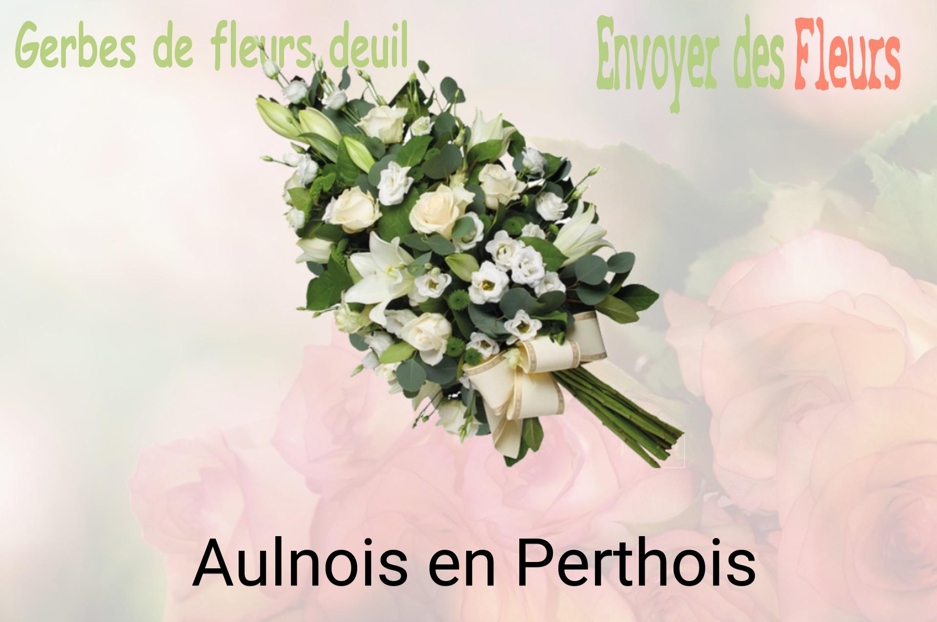Gerbe de fleurs de deuil livrée à Aulnois-en-Perthois